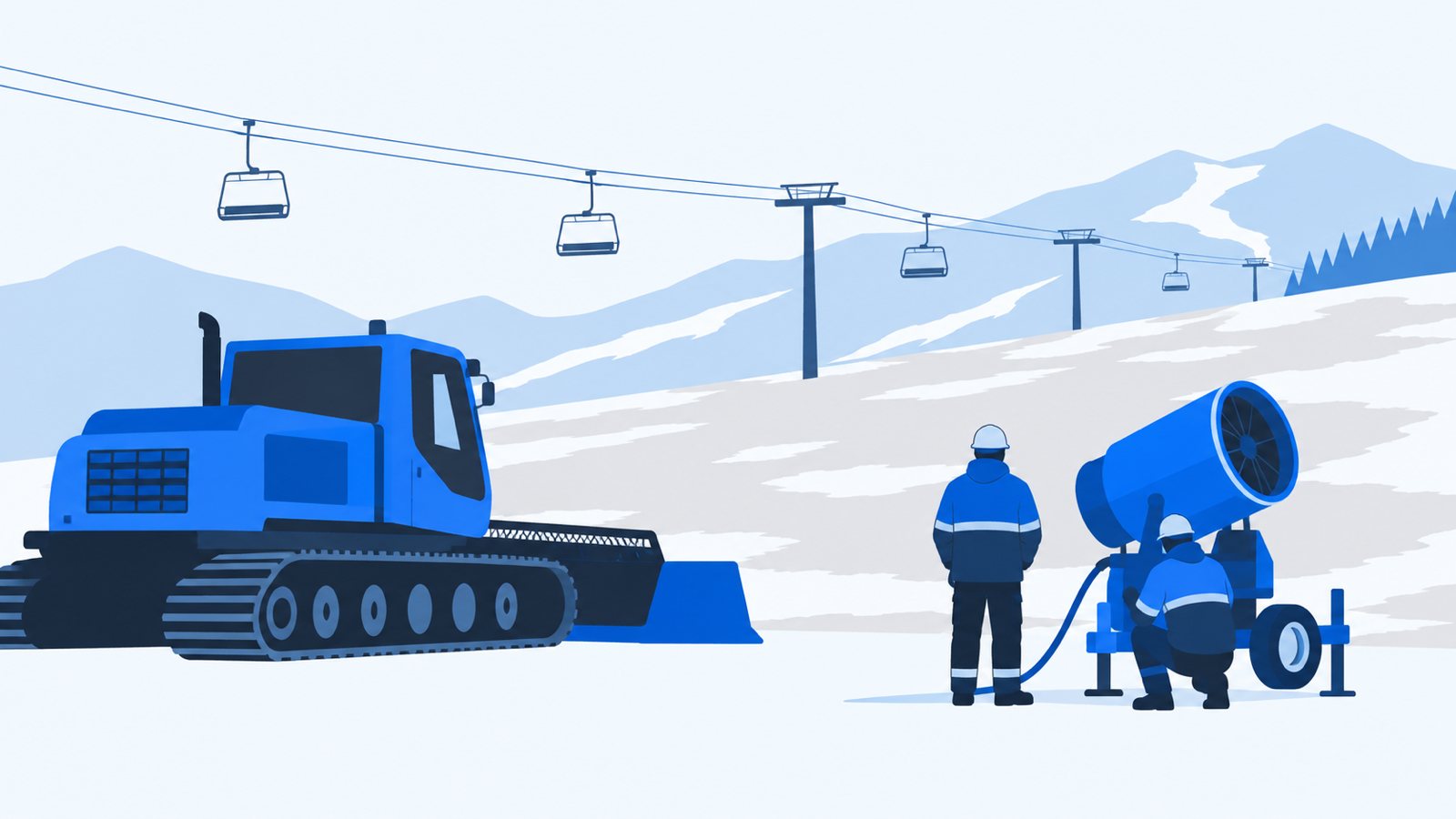 Как курорты готовятся к зиме: ратраки, пушки и проверка канатных дорог