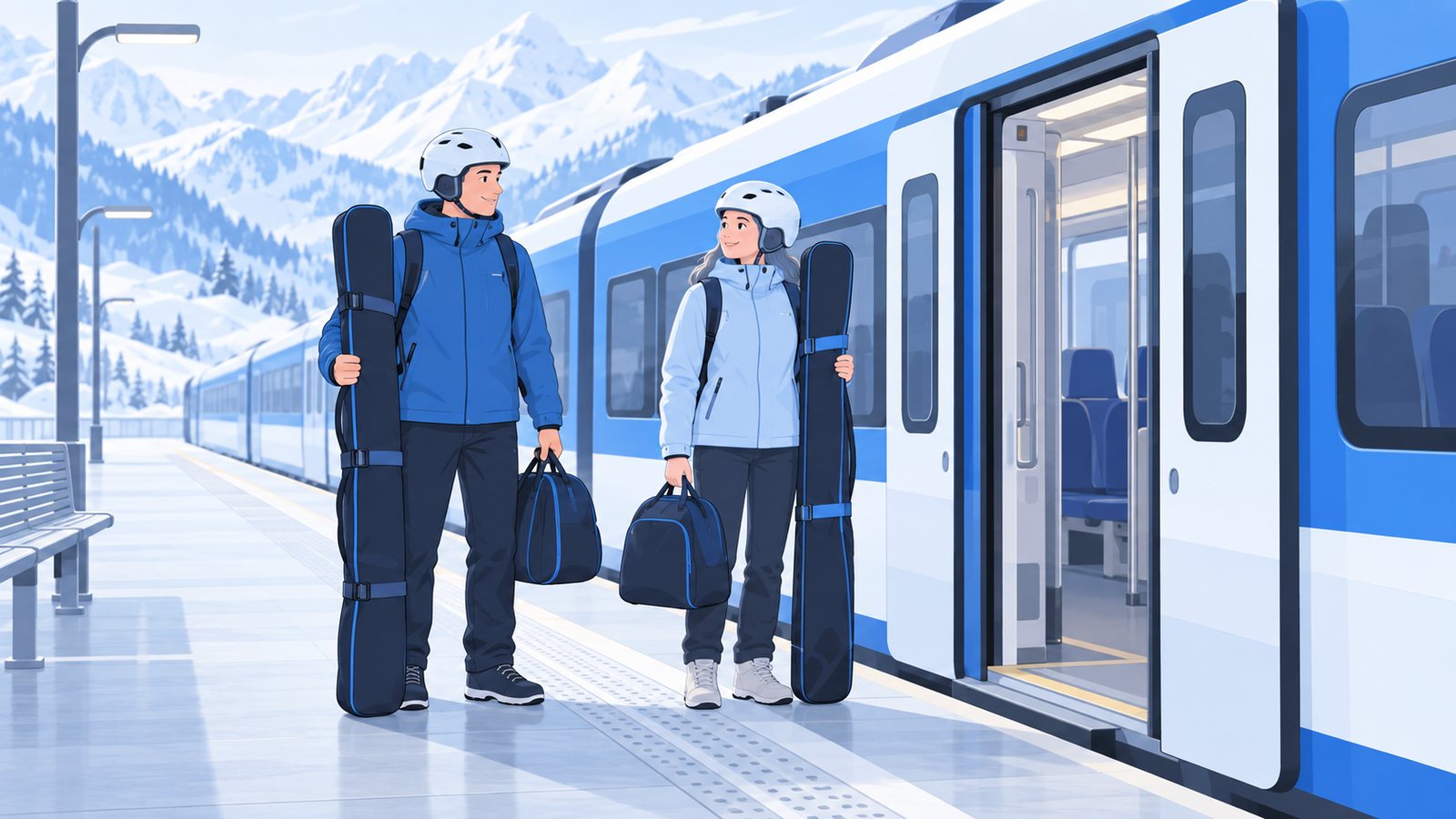 Ласточка из центра Сочи в горы: где посадка и как ехать с лыжами